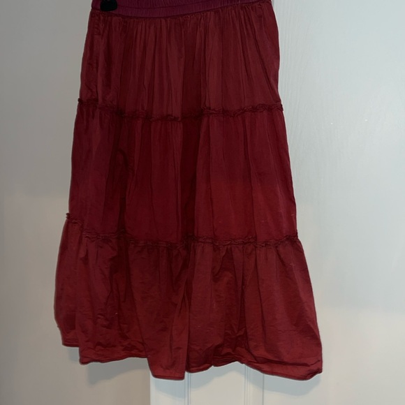 Club Monoco-Adorable Burgundy Ruffle cotton skirt size 6!!! - Picture 1 of 5